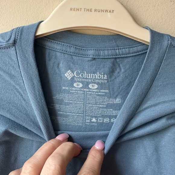 Columbia Blue T-Shirt NWT - Picture 2 of 7